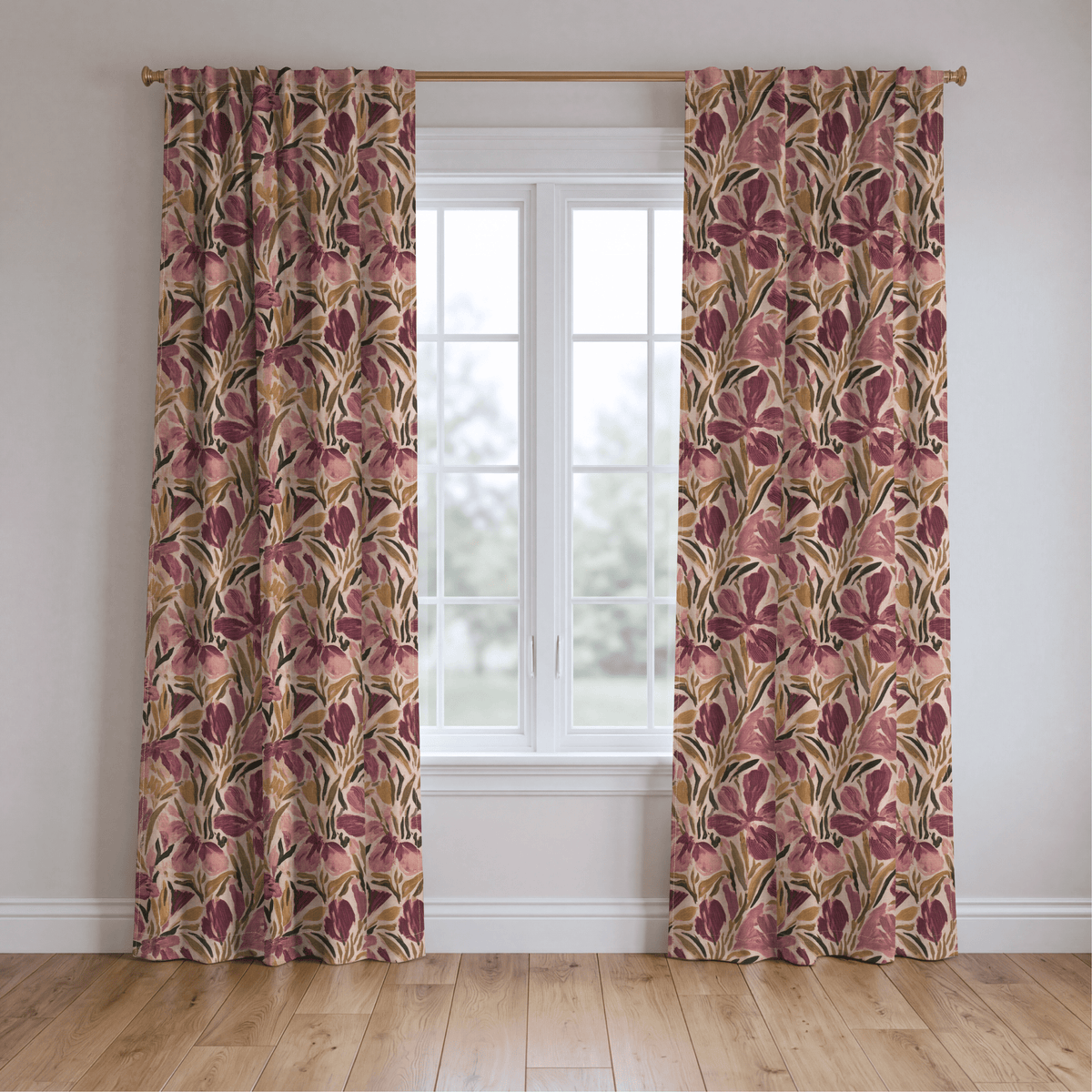 Mauve Meadow - Drapery - Lemon Park