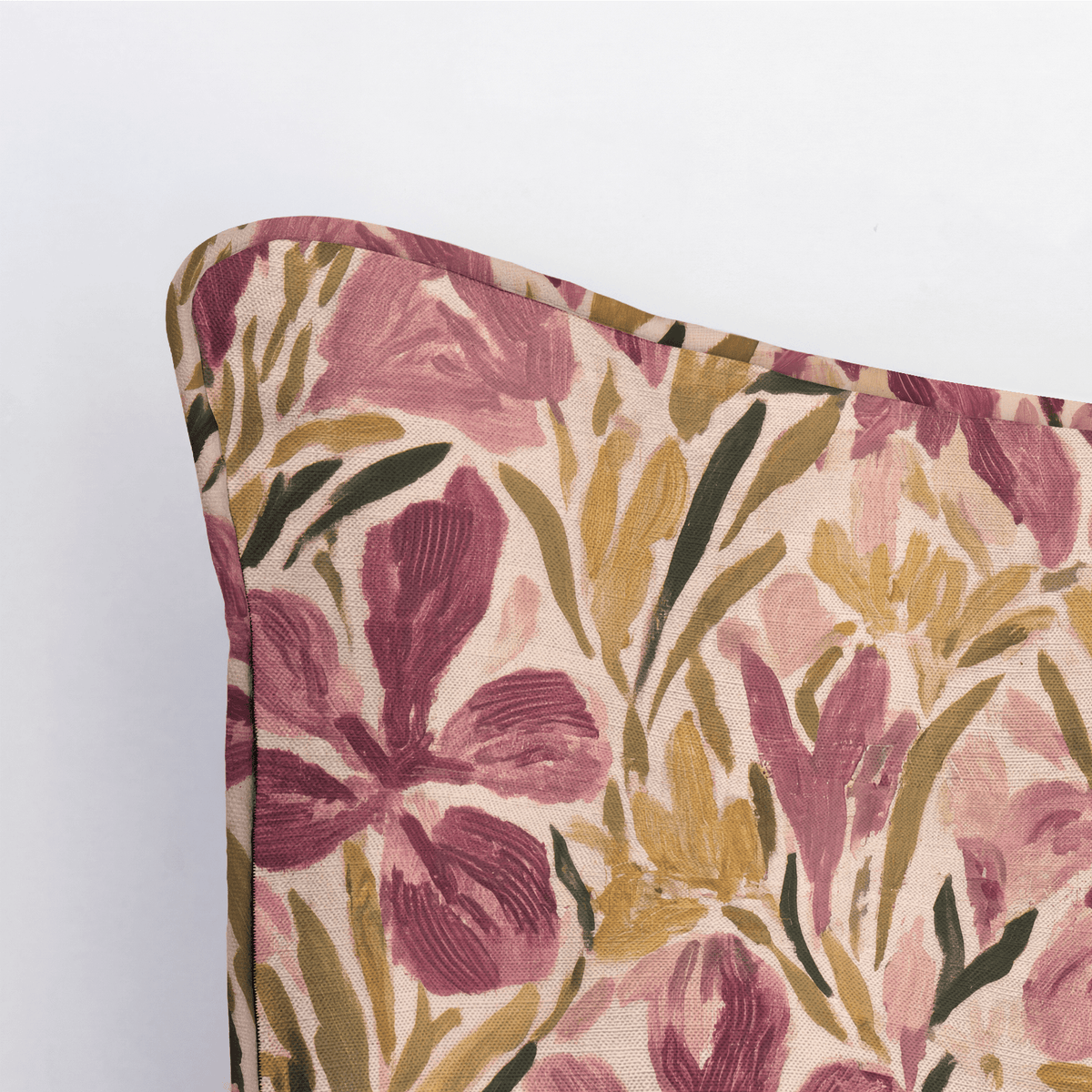 Mauve Meadow Throw Pillow - Lemon Park