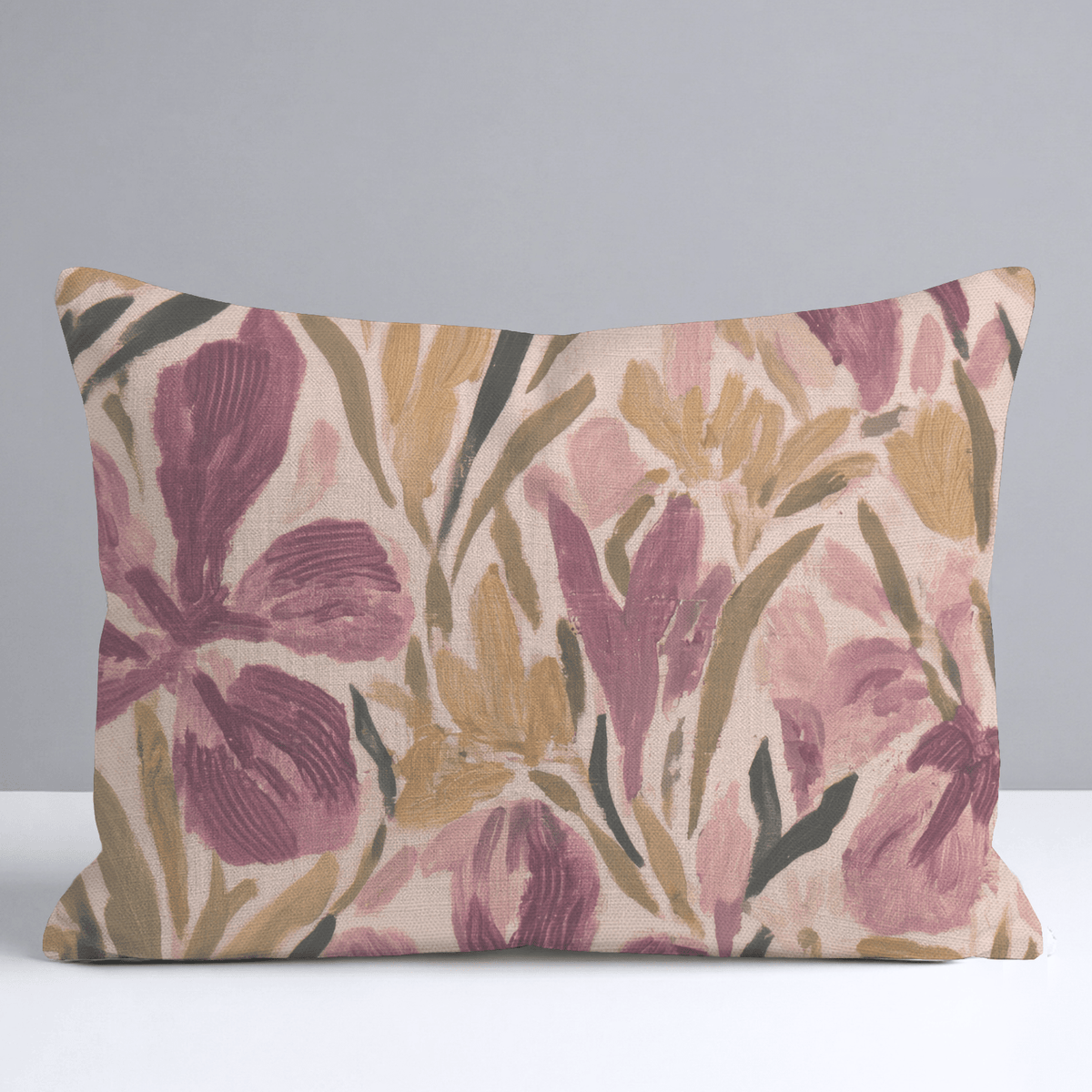 Mauve Meadow Throw Pillow - Lemon Park