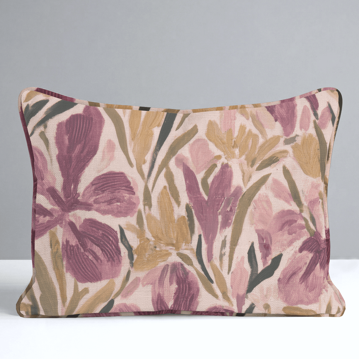 Mauve Meadow Throw Pillow - Lemon Park