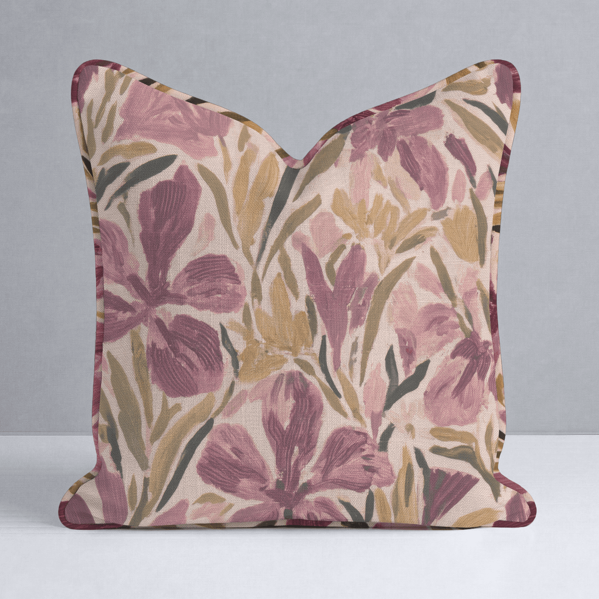 Mauve Meadow Throw Pillow - Lemon Park