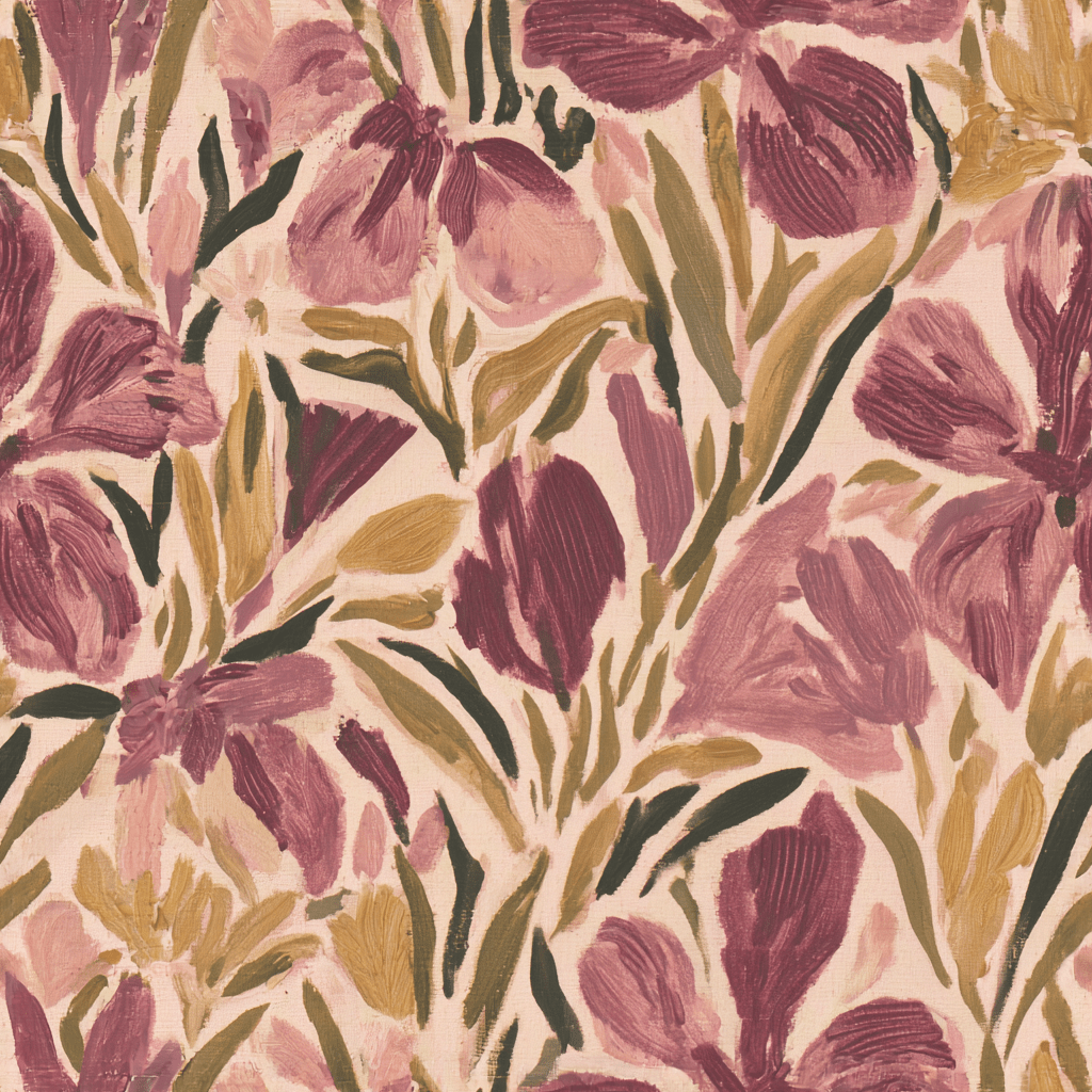 Mauve Meadow Wallpaper - Lemon Park