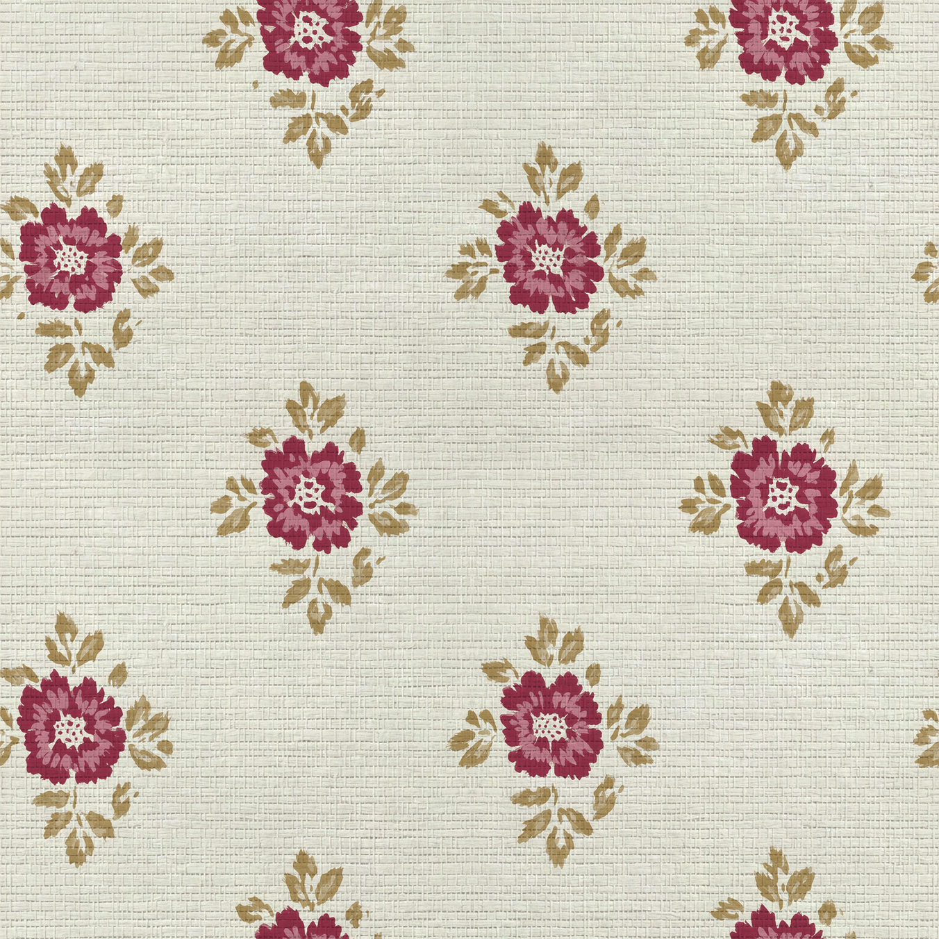Meadow Club Faux Grasscloth Wallpaper - Lemon Park
