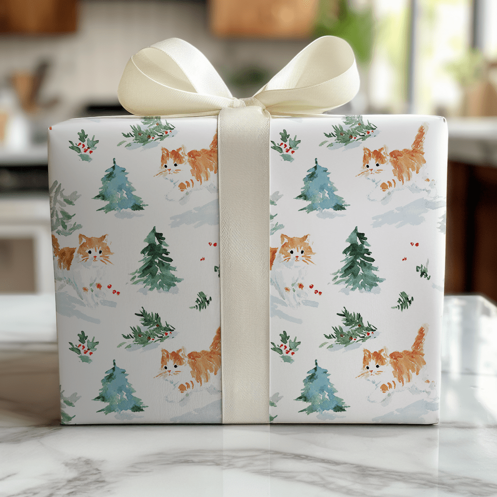 Meow In the Woods - Wrapping Paper - Lemon Park