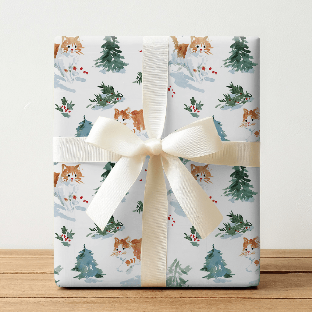 Meow In the Woods - Wrapping Paper - Lemon Park