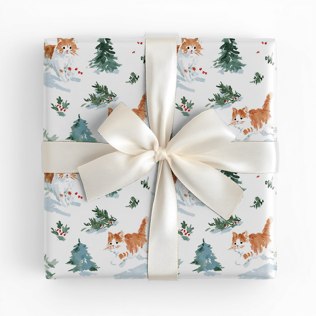 Meow In the Woods - Wrapping Paper - Lemon Park