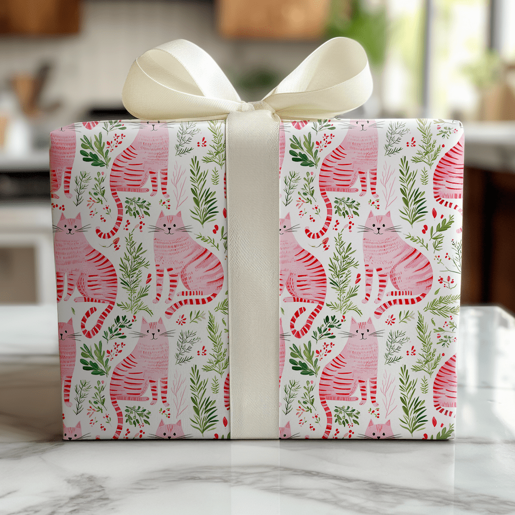 Meowy Christmas - Wrapping Paper - Lemon Park