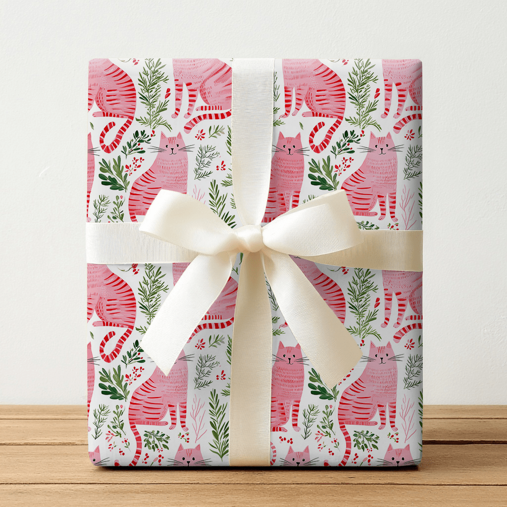 Meowy Christmas - Wrapping Paper - Lemon Park