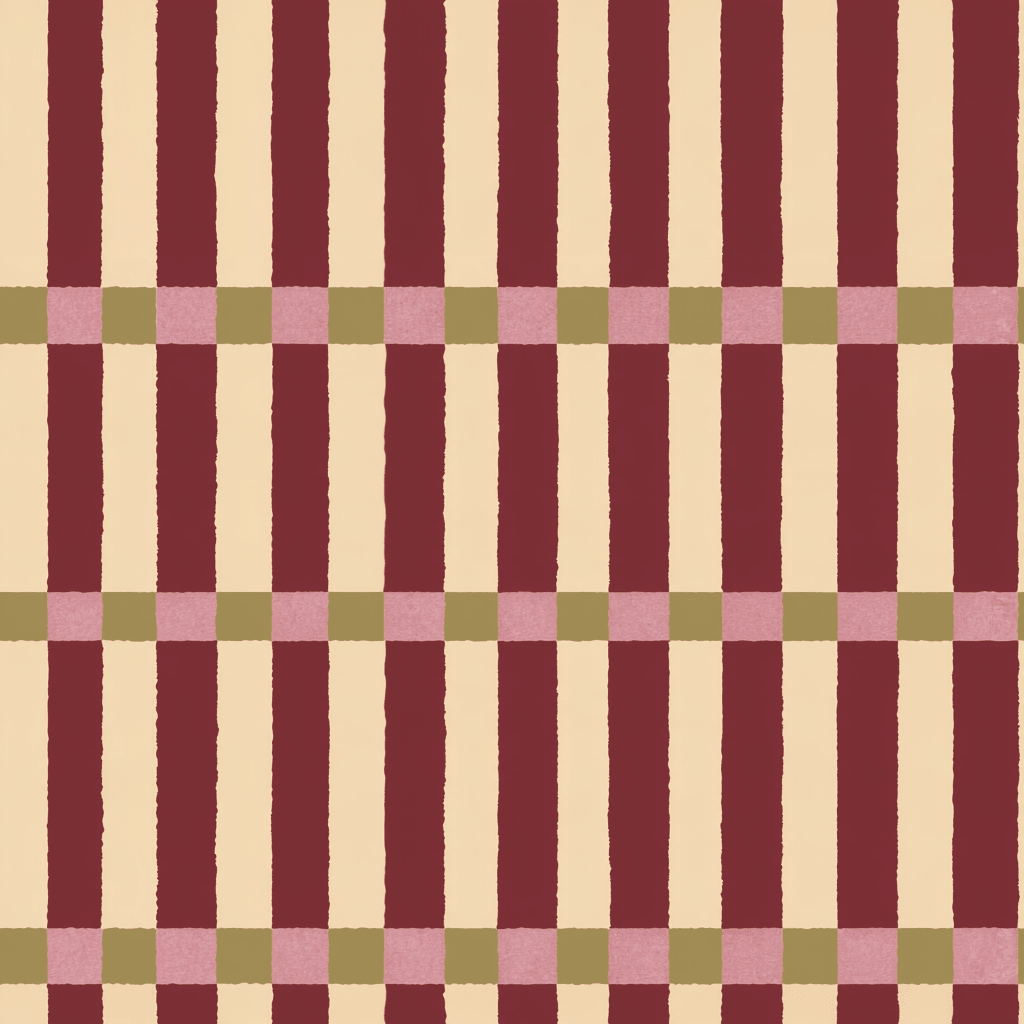 Merlot Stripe Wallpaper - Lemon Park