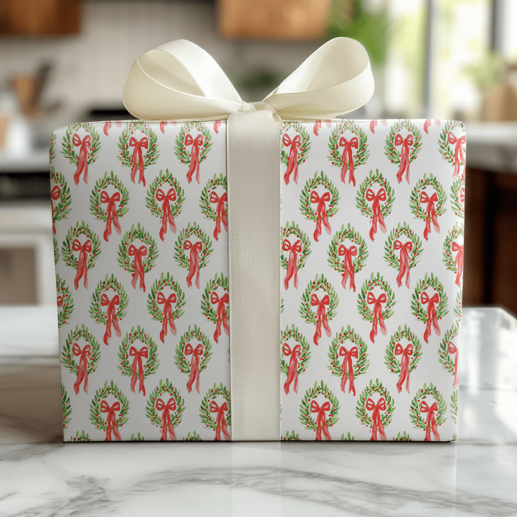 Merry & Bright Ring - Wrapping Paper - Lemon Park