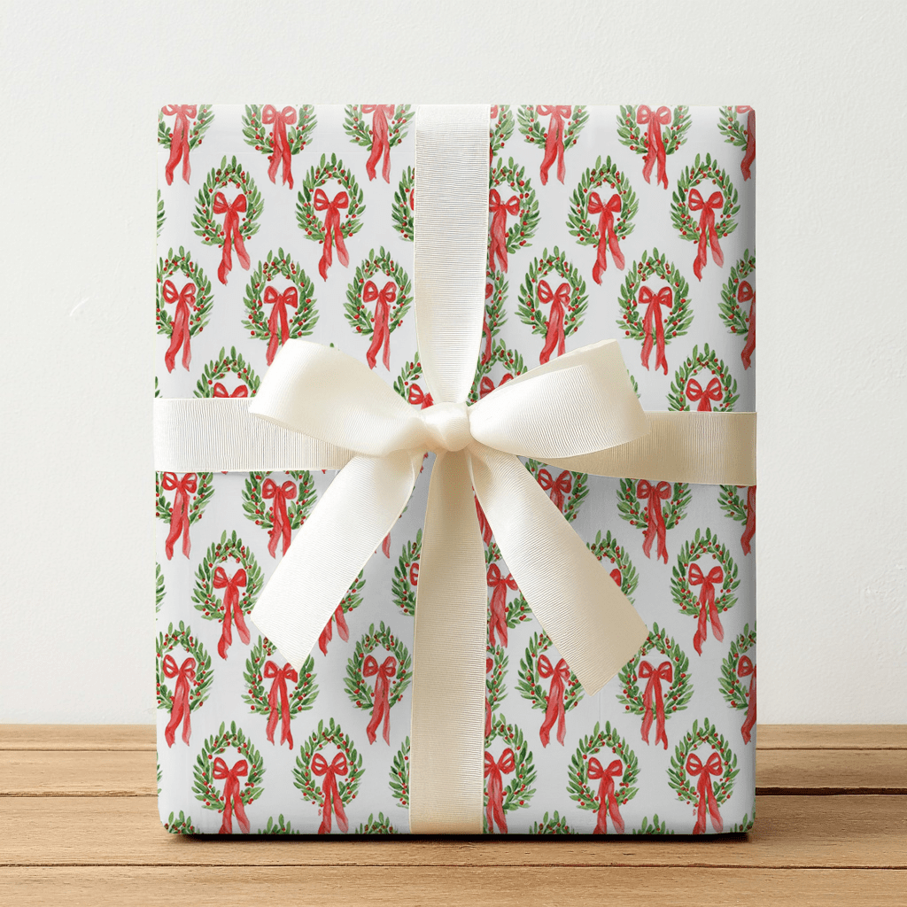 Merry & Bright Ring - Wrapping Paper - Lemon Park