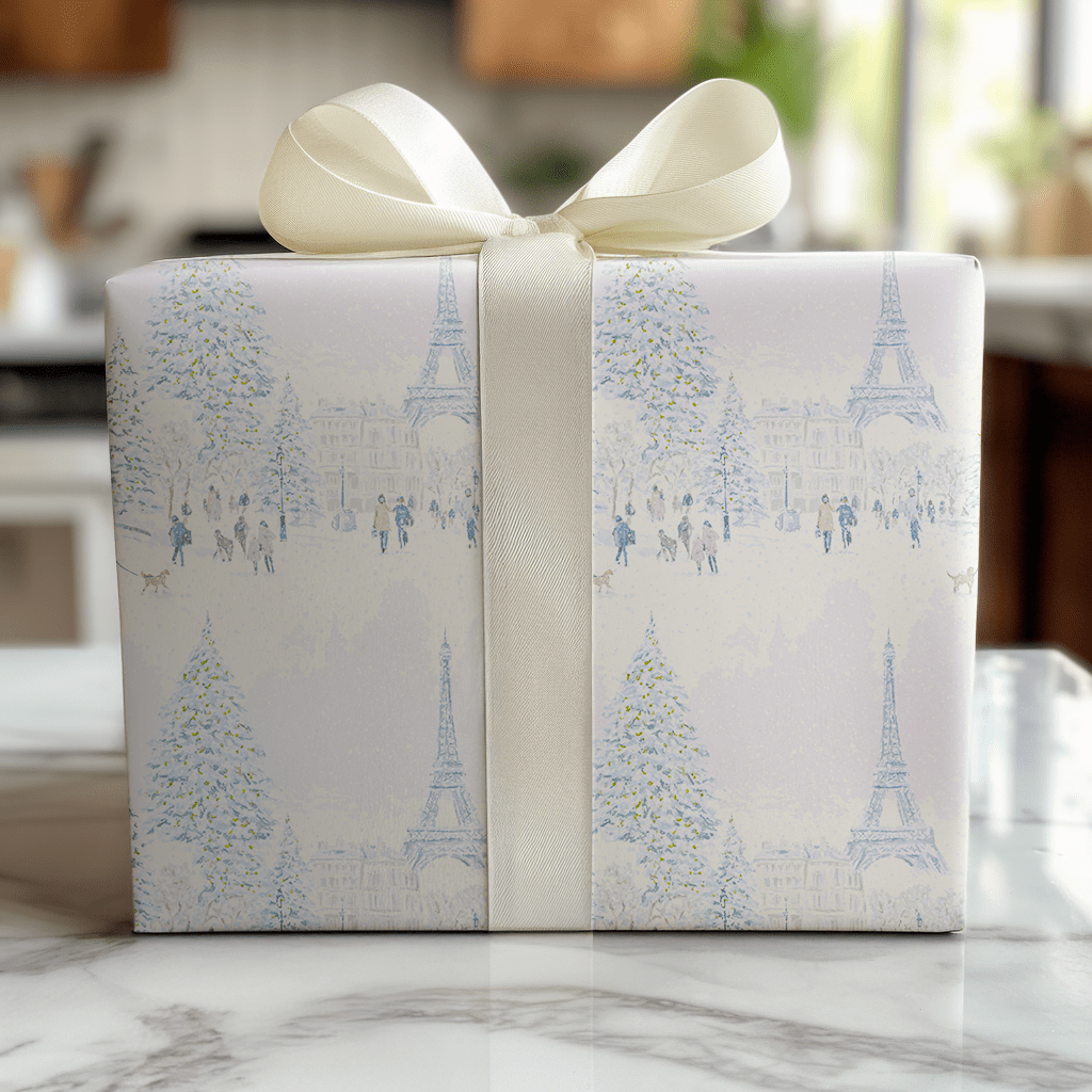 Merry in Paris - Wrapping Paper - Lemon Park