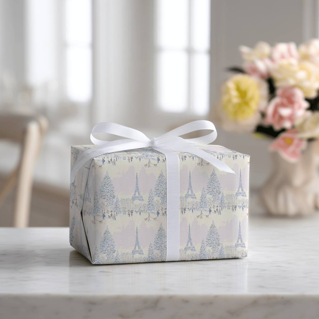 Merry in Paris - Wrapping Paper - Lemon Park