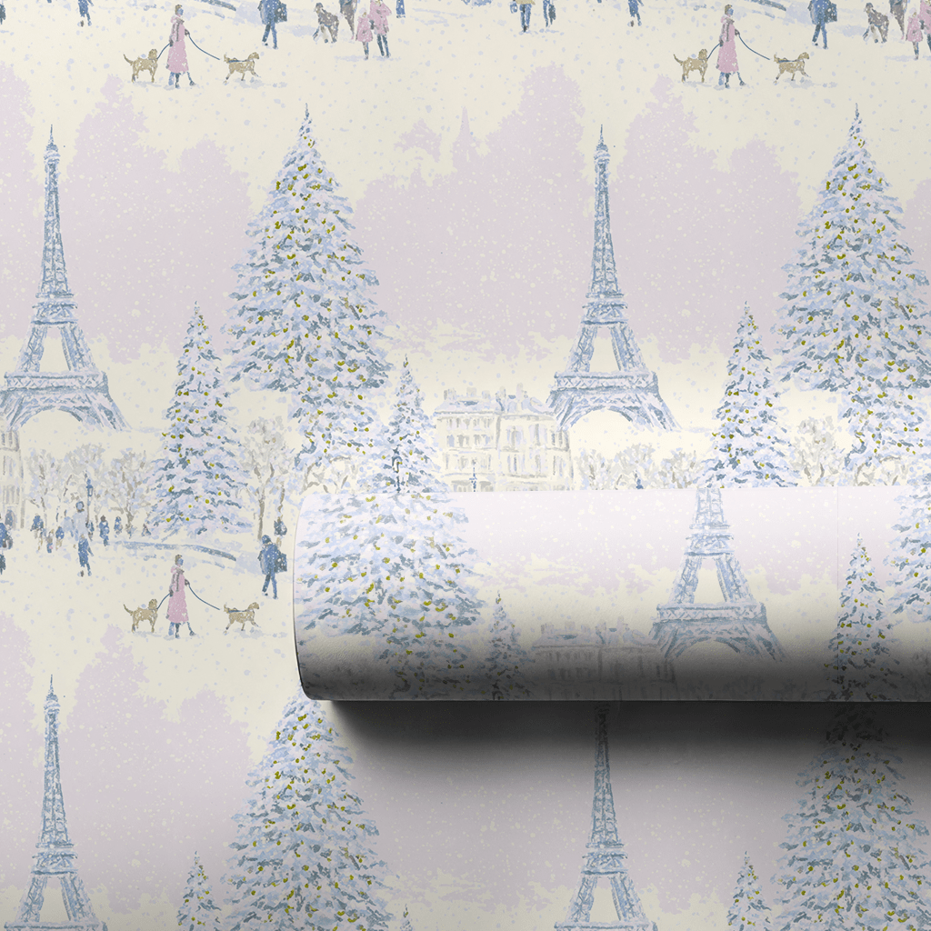 Merry in Paris - Wrapping Paper - Lemon Park