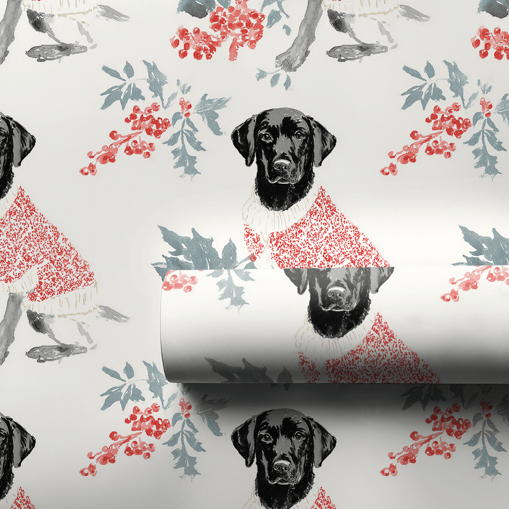 Merry Labmas - Wrapping Paper - Lemon Park