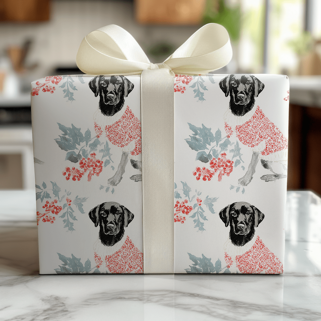 Merry Labmas - Wrapping Paper - Lemon Park