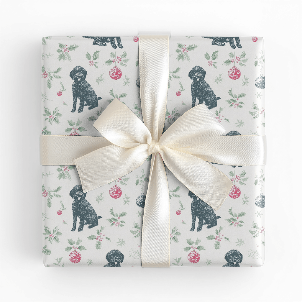 Merry Labradoodle - Wrapping Paper - Lemon Park