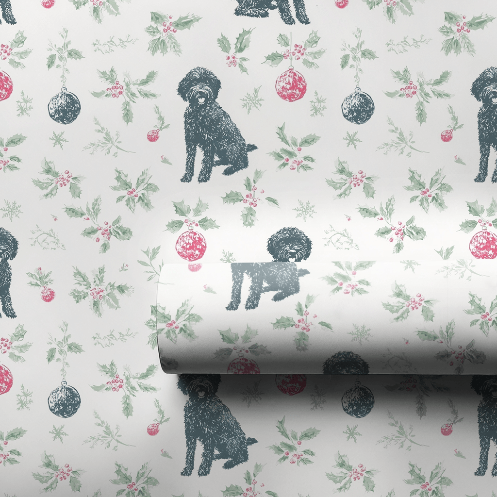Merry Labradoodle - Wrapping Paper - Lemon Park