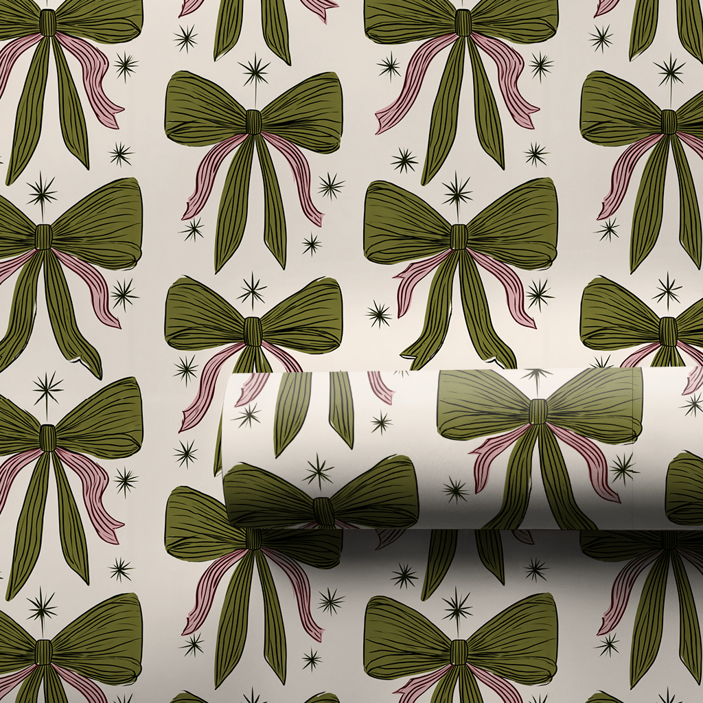 Merry Loops - Wrapping Paper - Lemon Park