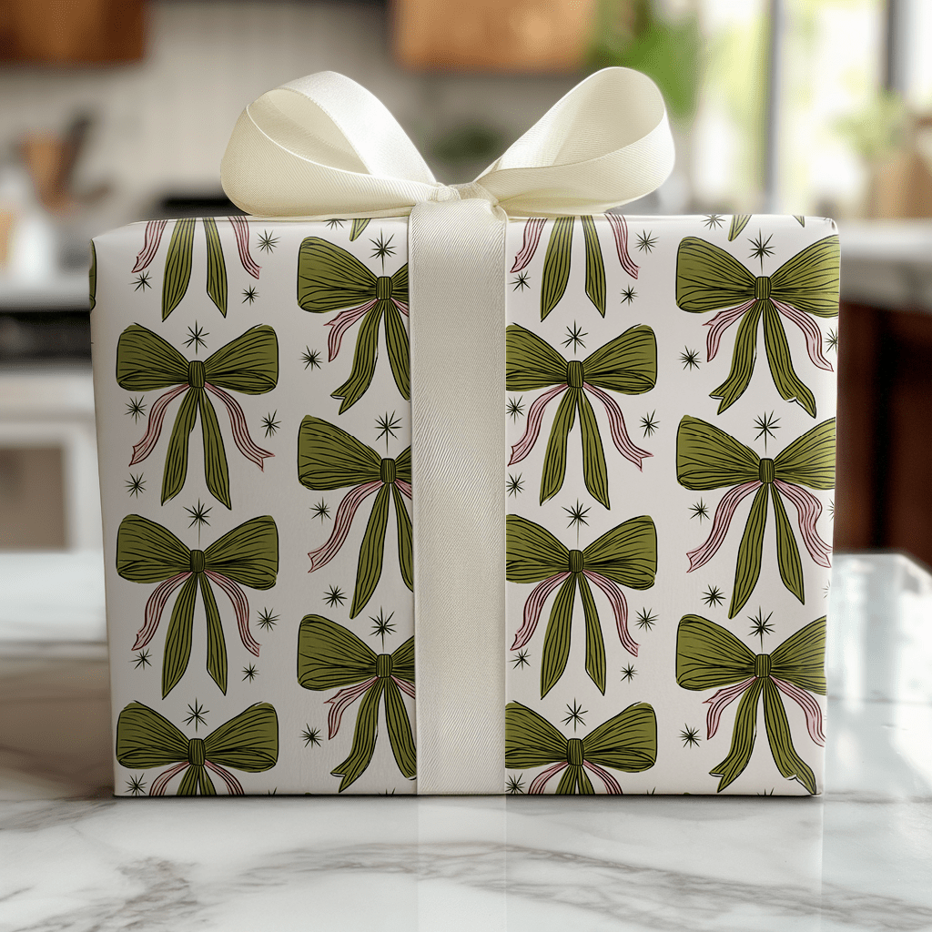 Merry Loops - Wrapping Paper - Lemon Park