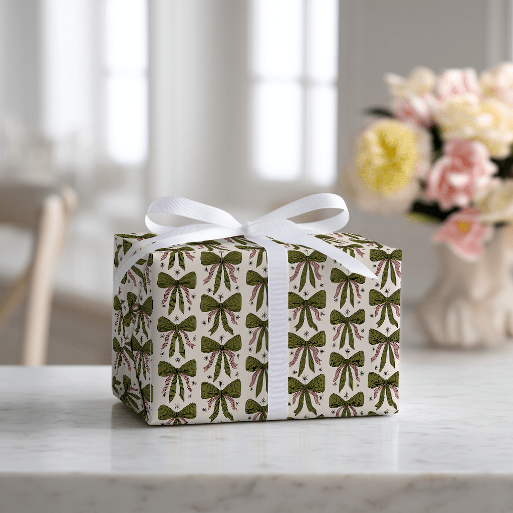 Merry Loops - Wrapping Paper - Lemon Park