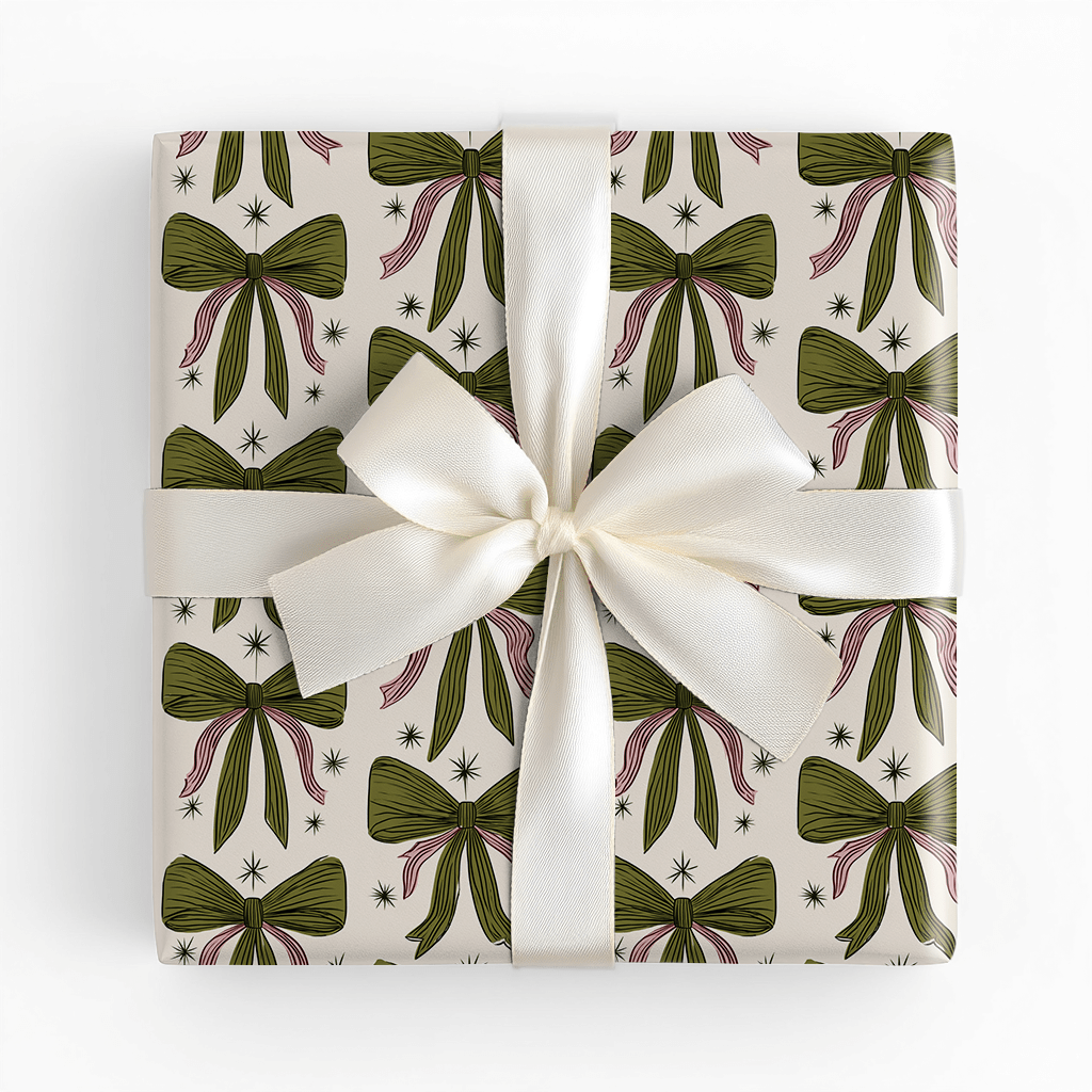 Merry Loops - Wrapping Paper - Lemon Park
