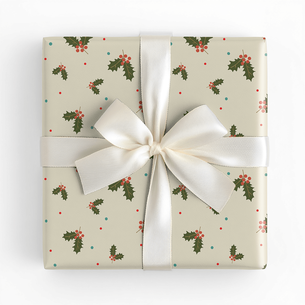 Merry Mistletoe - Wrapping Paper - Lemon Park