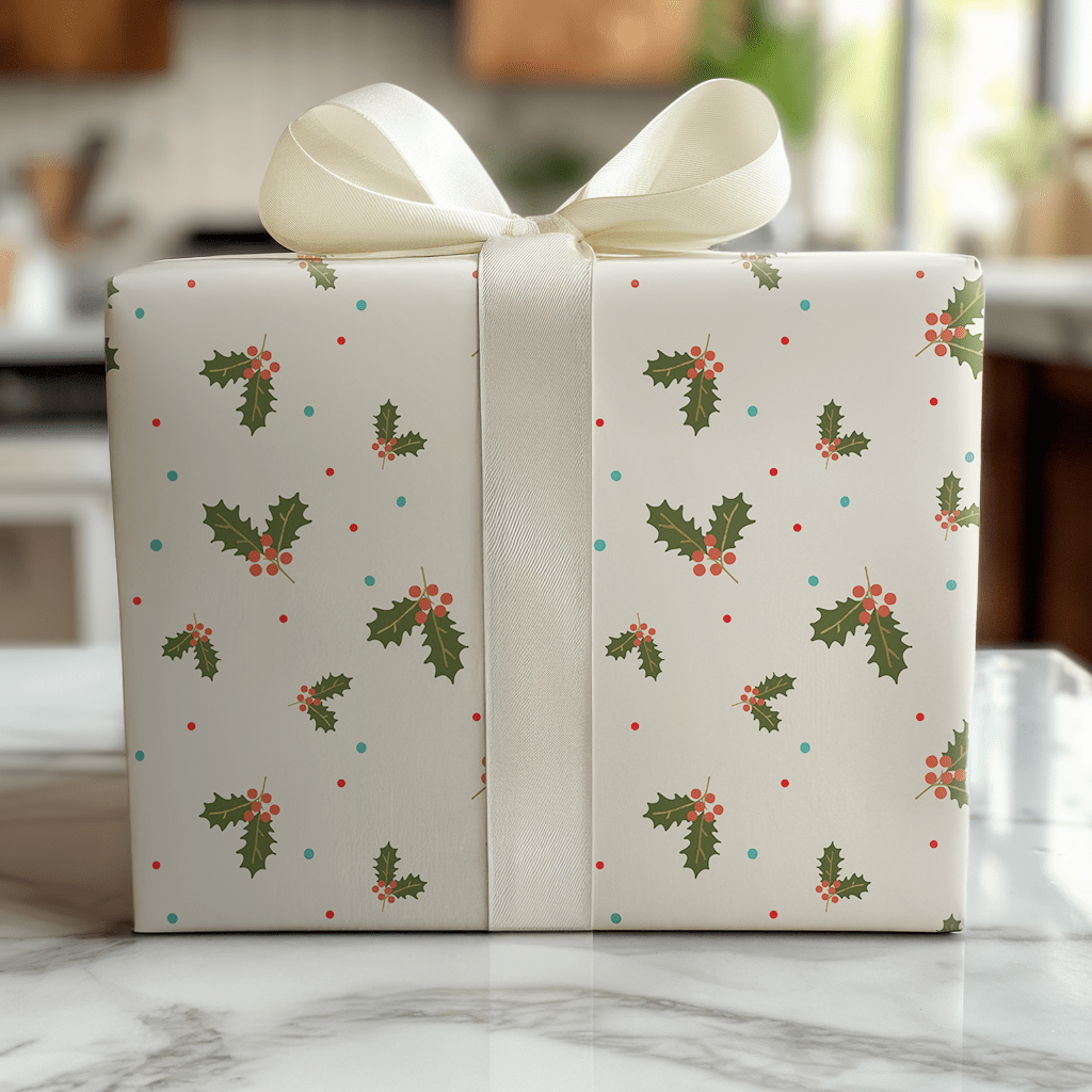 Merry Mistletoe - Wrapping Paper - Lemon Park