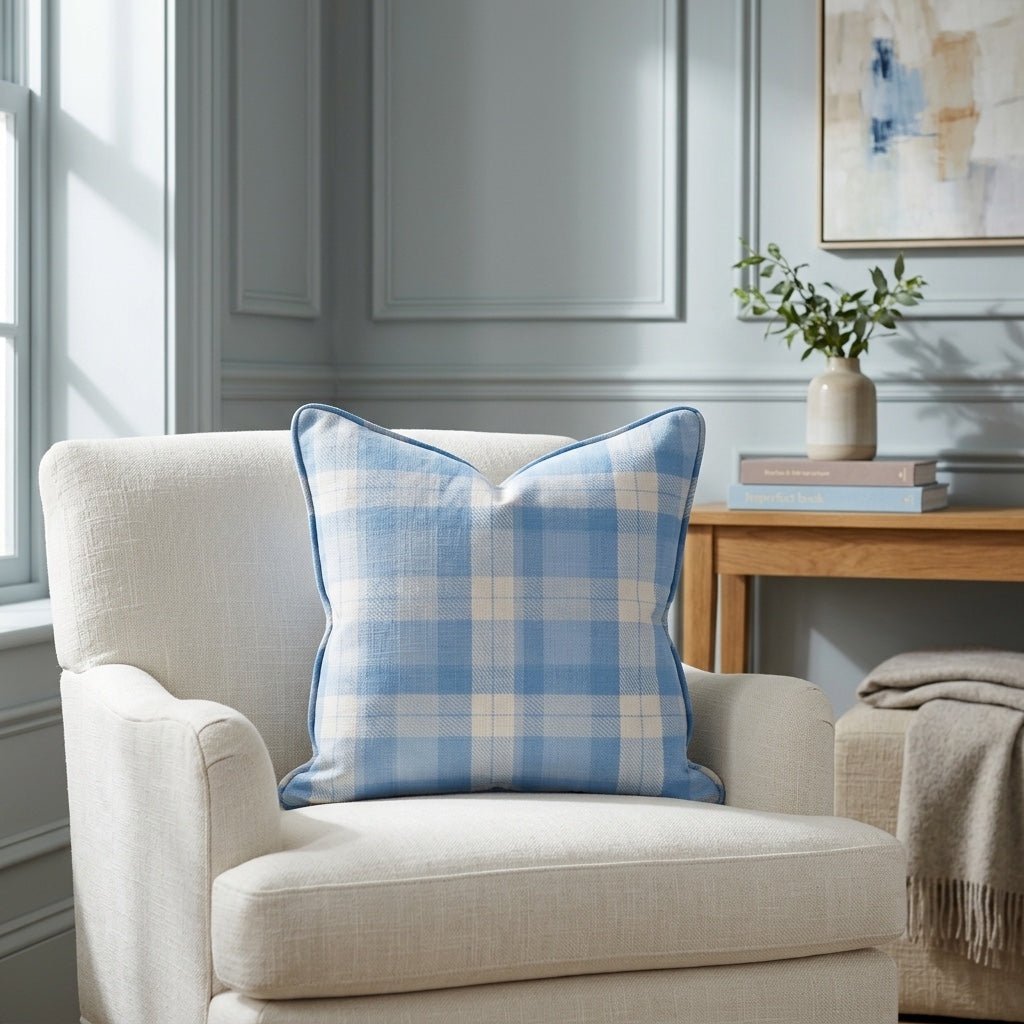 Midnight Flannel Throw Pillow - Lemon Park