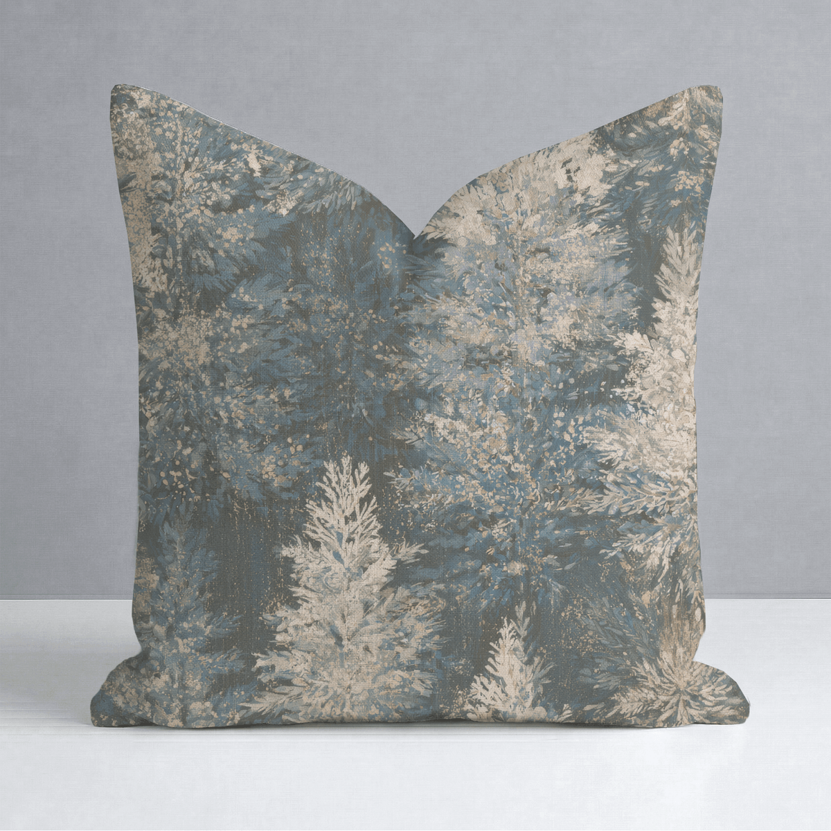 Midnight Frost Forest Throw Pillow - Lemon Park