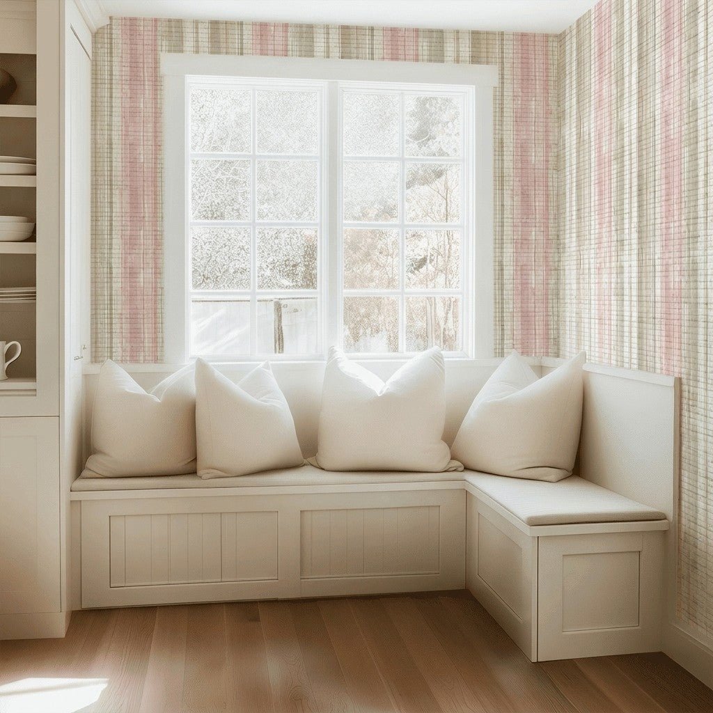 Mila's Muse Faux Grasscloth Wallpaper - Lemon Park