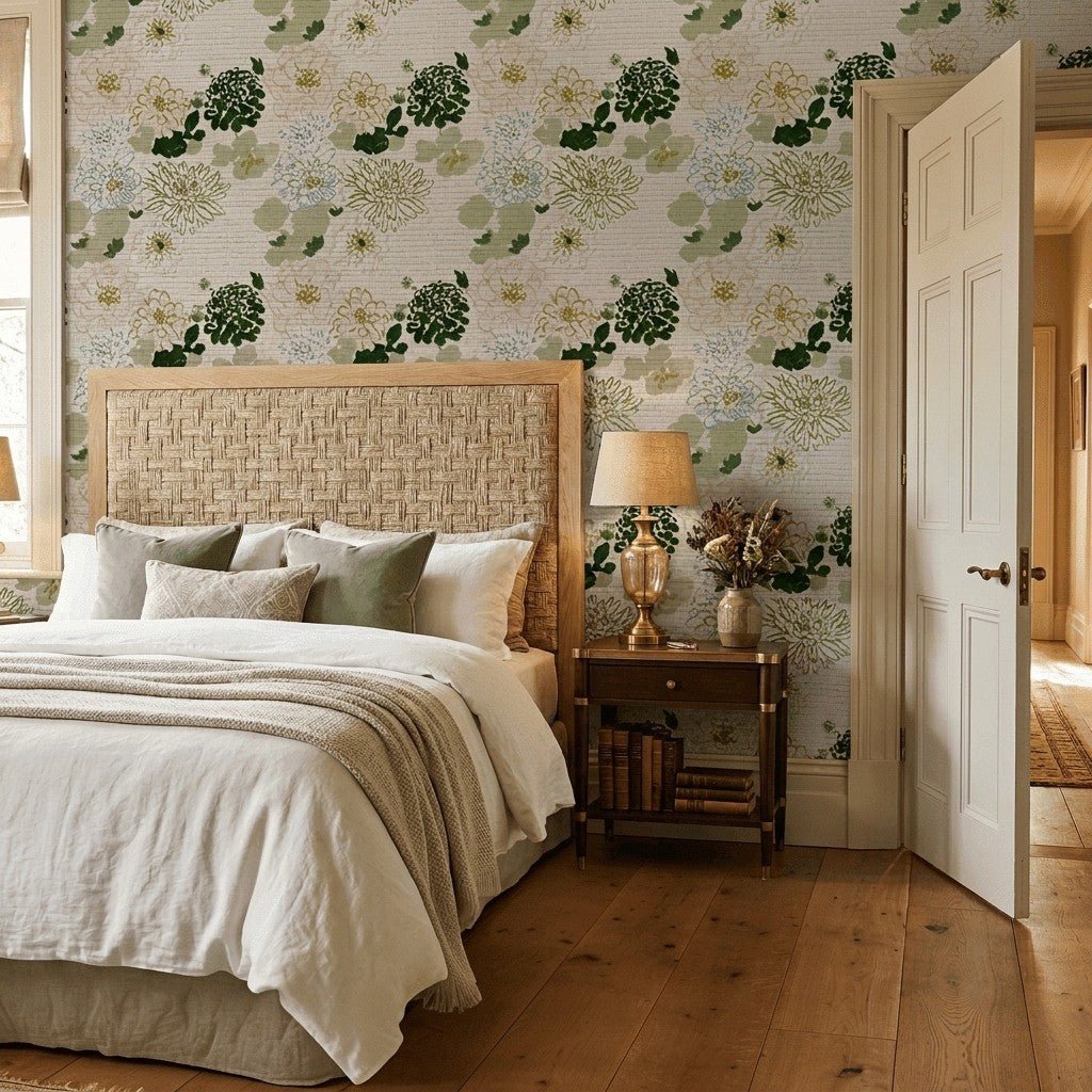 Millicent Faux Grasscloth Wallpaper - Lemon Park