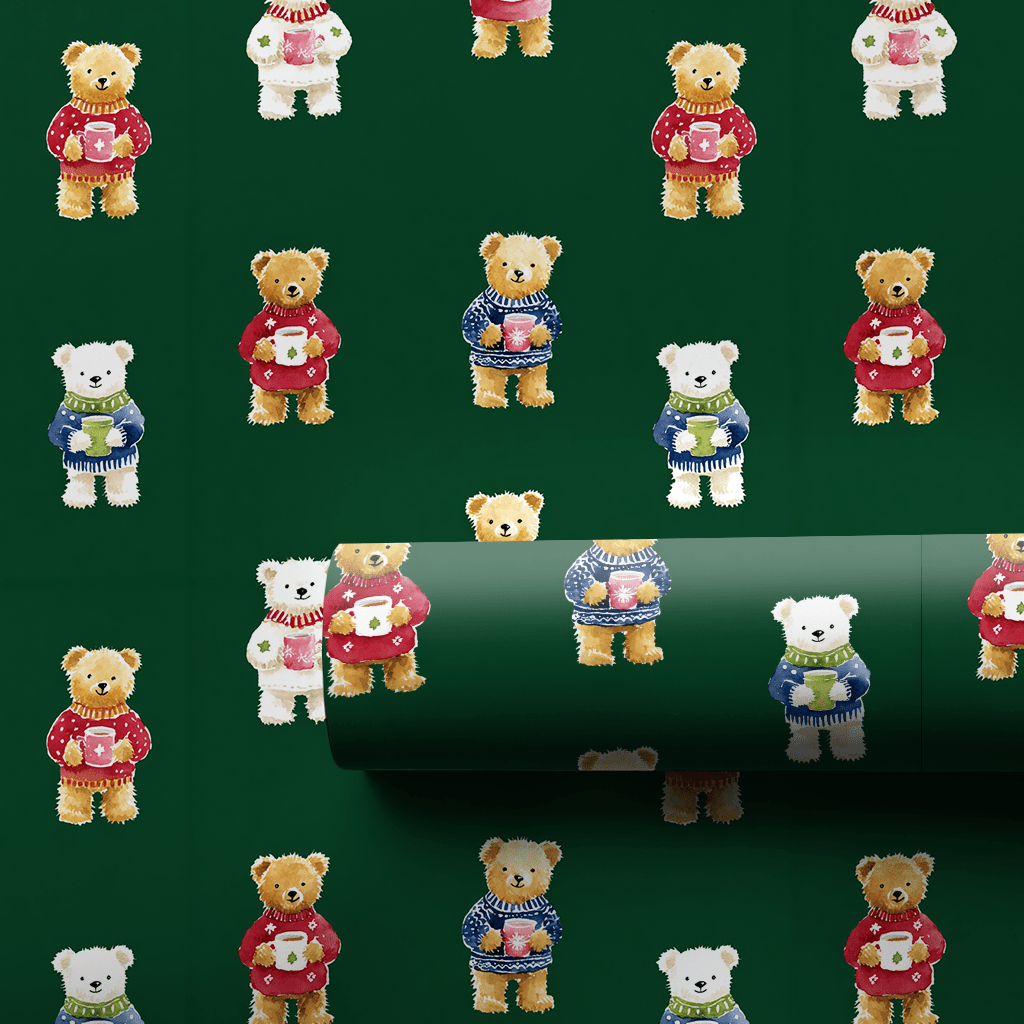 Milton Bear - Wrapping Paper - Lemon Park