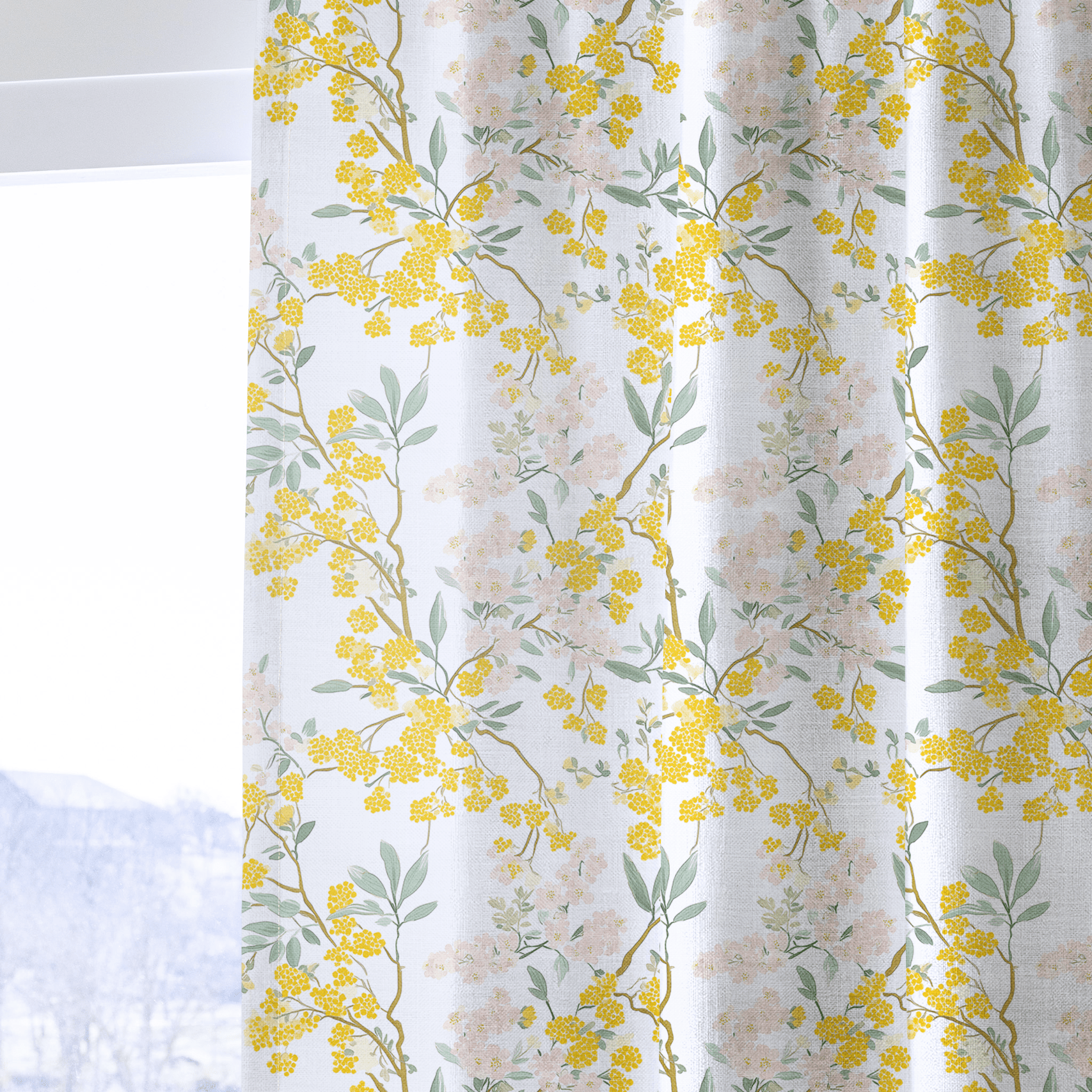 Mimosa Melody - Drapery - Lemon Park