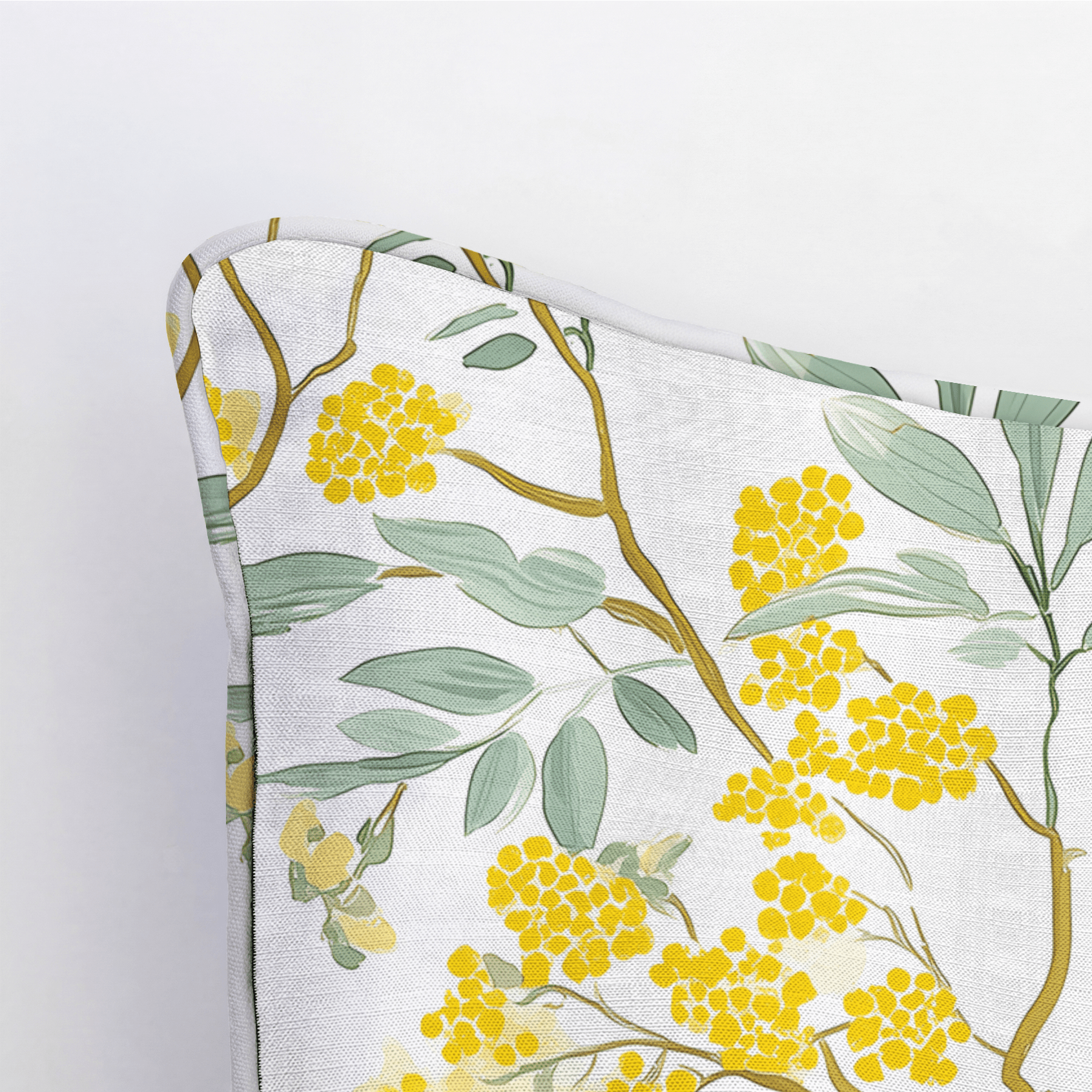 Mimosa Melody Throw Pillow - Lemon Park