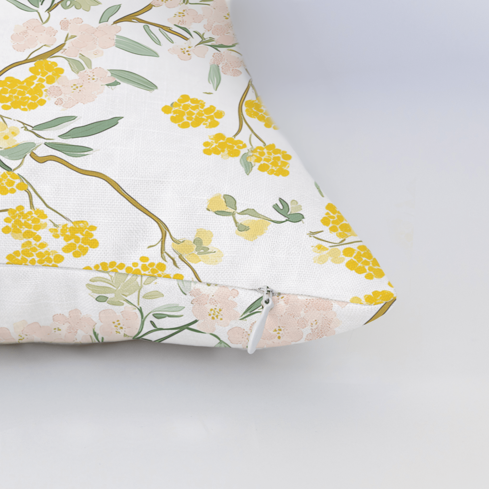 Mimosa Melody Throw Pillow - Lemon Park