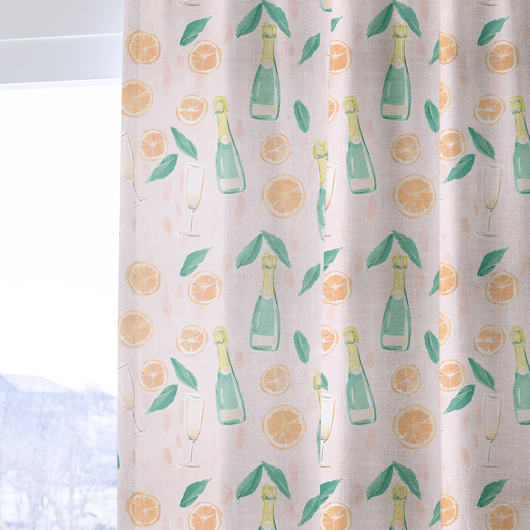 Mimosa Mornings - Drapery - Lemon Park