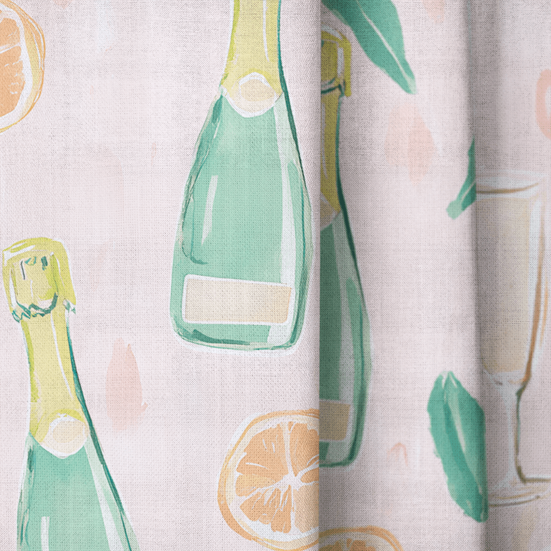 Mimosa Mornings - Drapery - Lemon Park