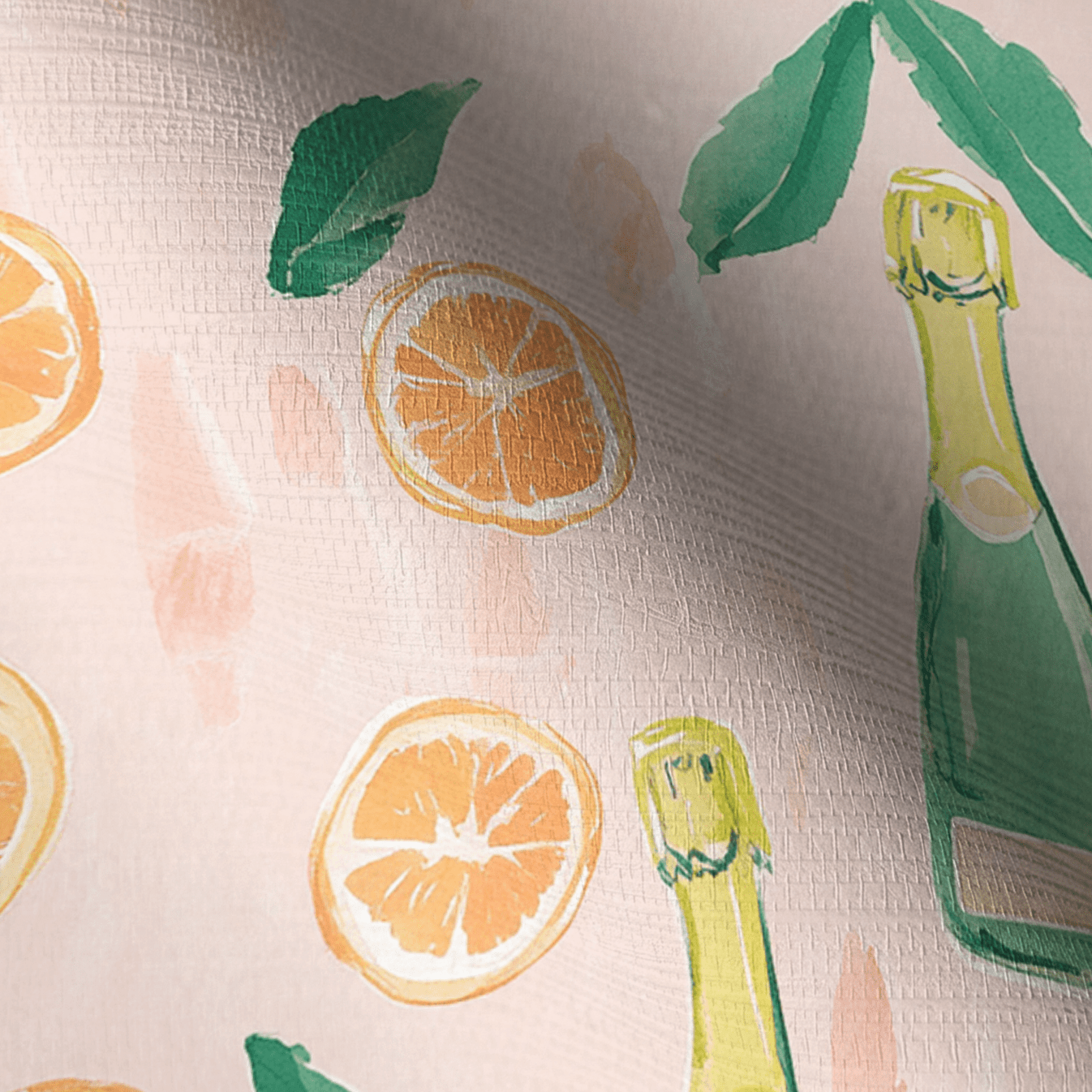 Mimosa Mornings Faux Grasscloth Wallpaper - Lemon Park