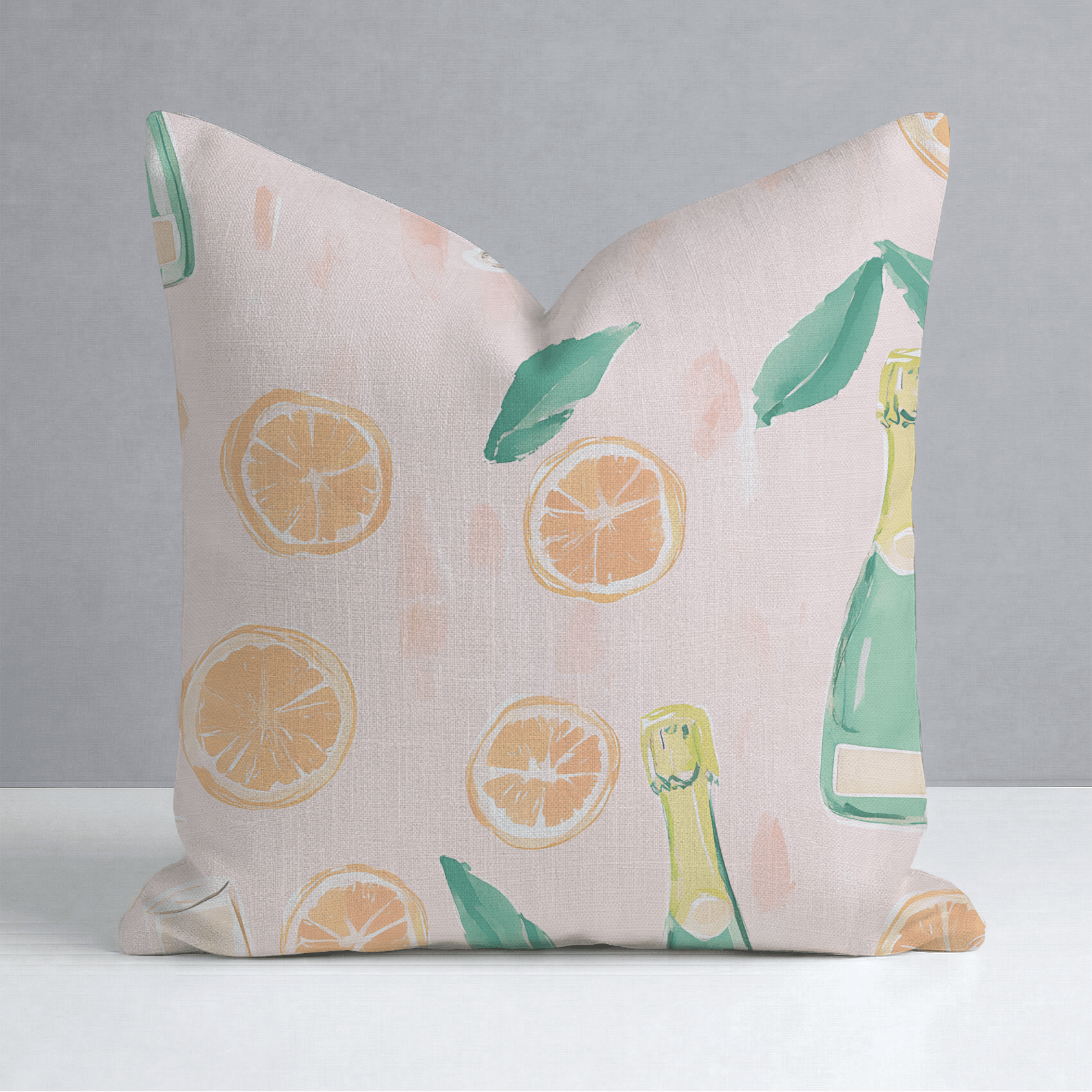 Mimosa Mornings Throw Pillow - Lemon Park
