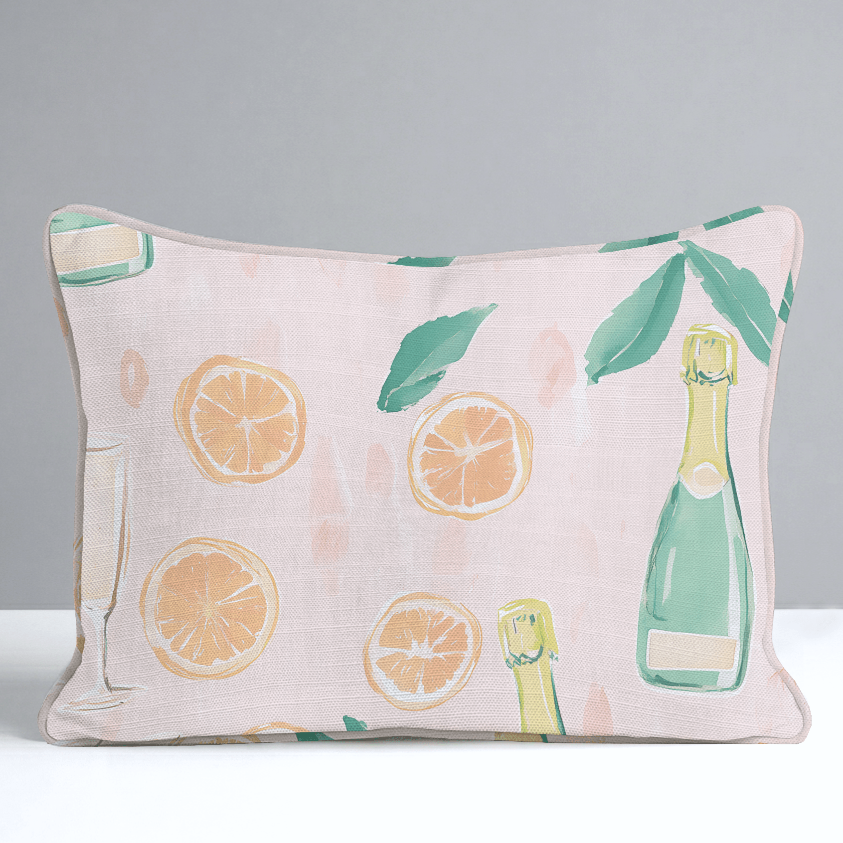 Mimosa Mornings Throw Pillow - Lemon Park