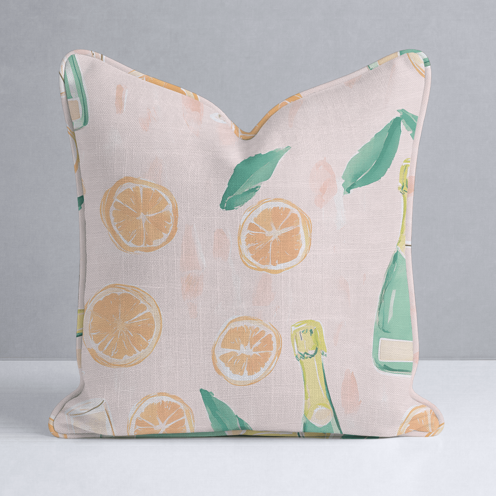 Mimosa Mornings Throw Pillow - Lemon Park