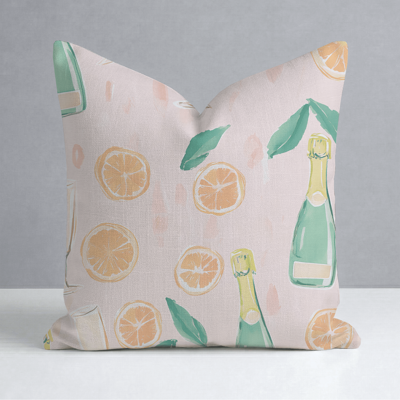 Mimosa Mornings Throw Pillow - Lemon Park