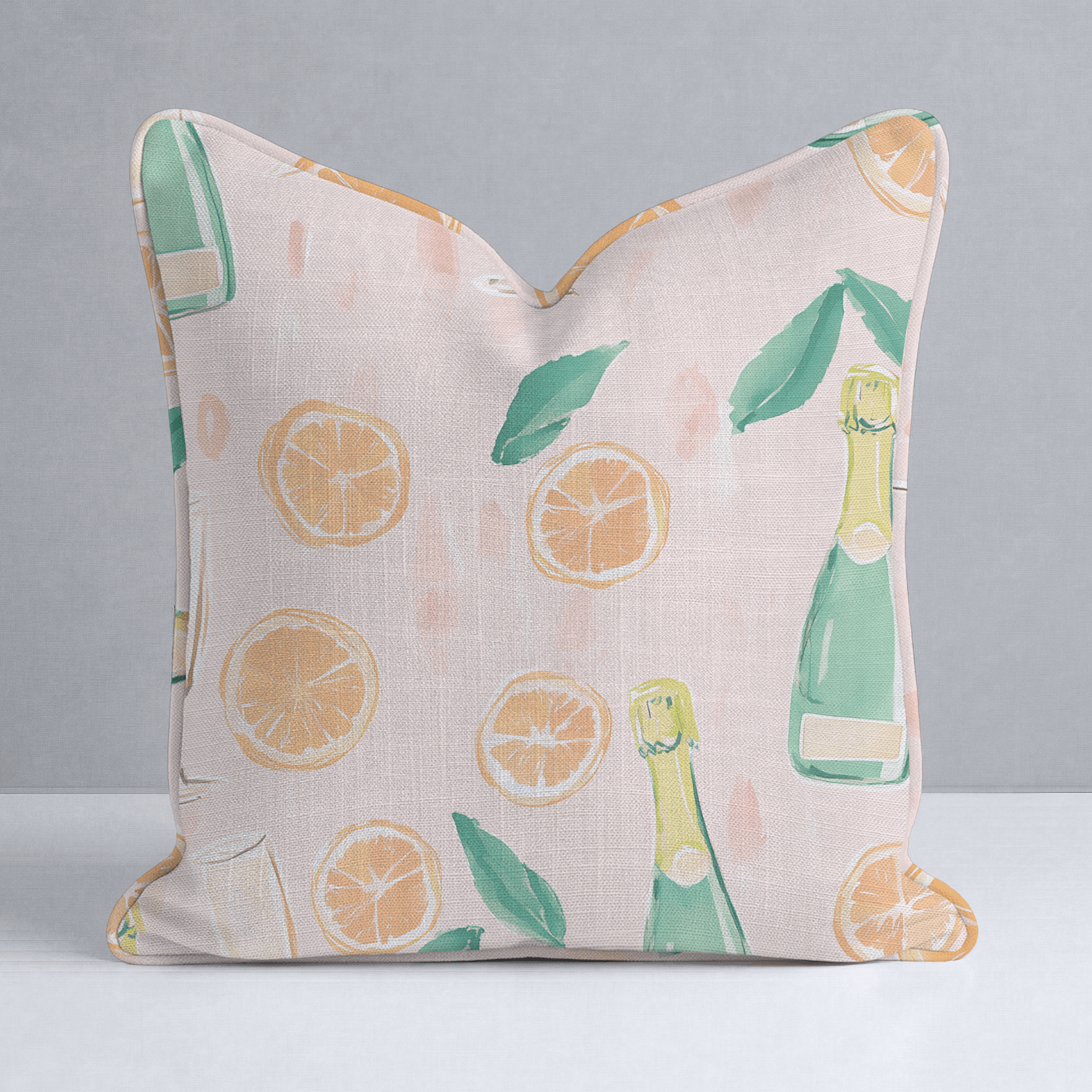 Mimosa Mornings Throw Pillow - Lemon Park