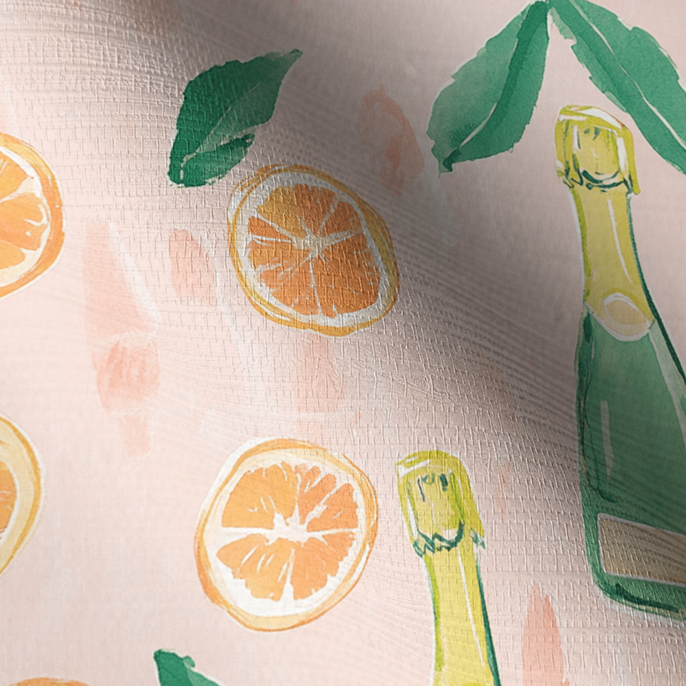 Mimosa Mornings Faux Grasscloth Wallpaper