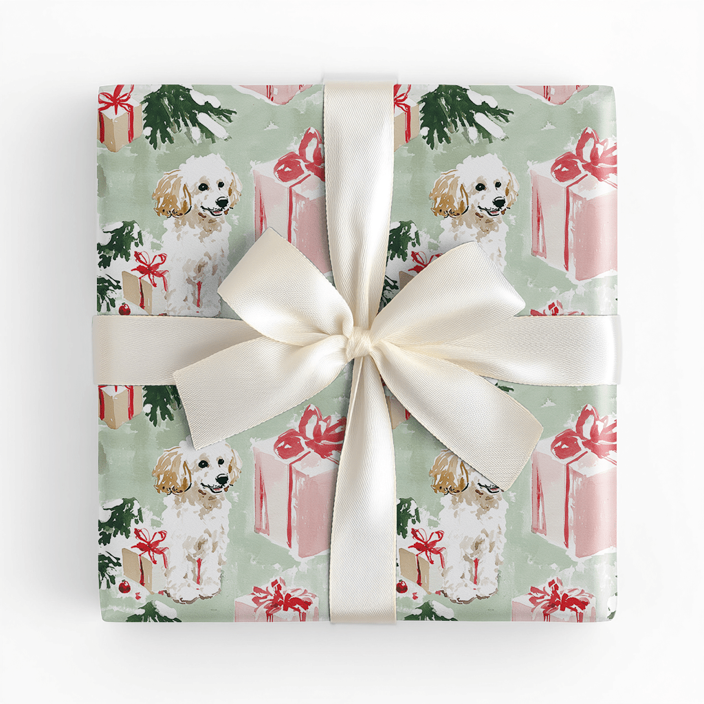 Mindi Poodle - Wrapping Paper - Lemon Park