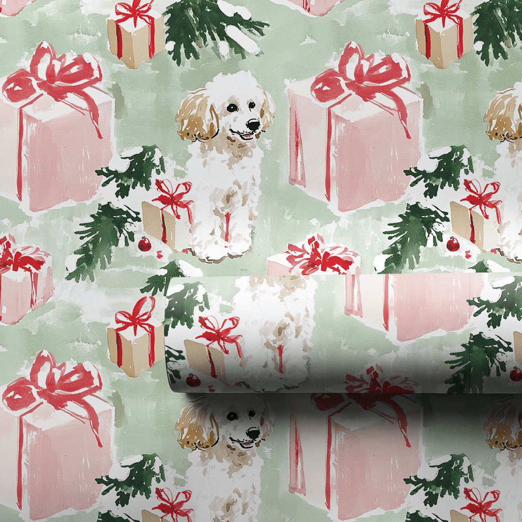 Mindi Poodle - Wrapping Paper - Lemon Park