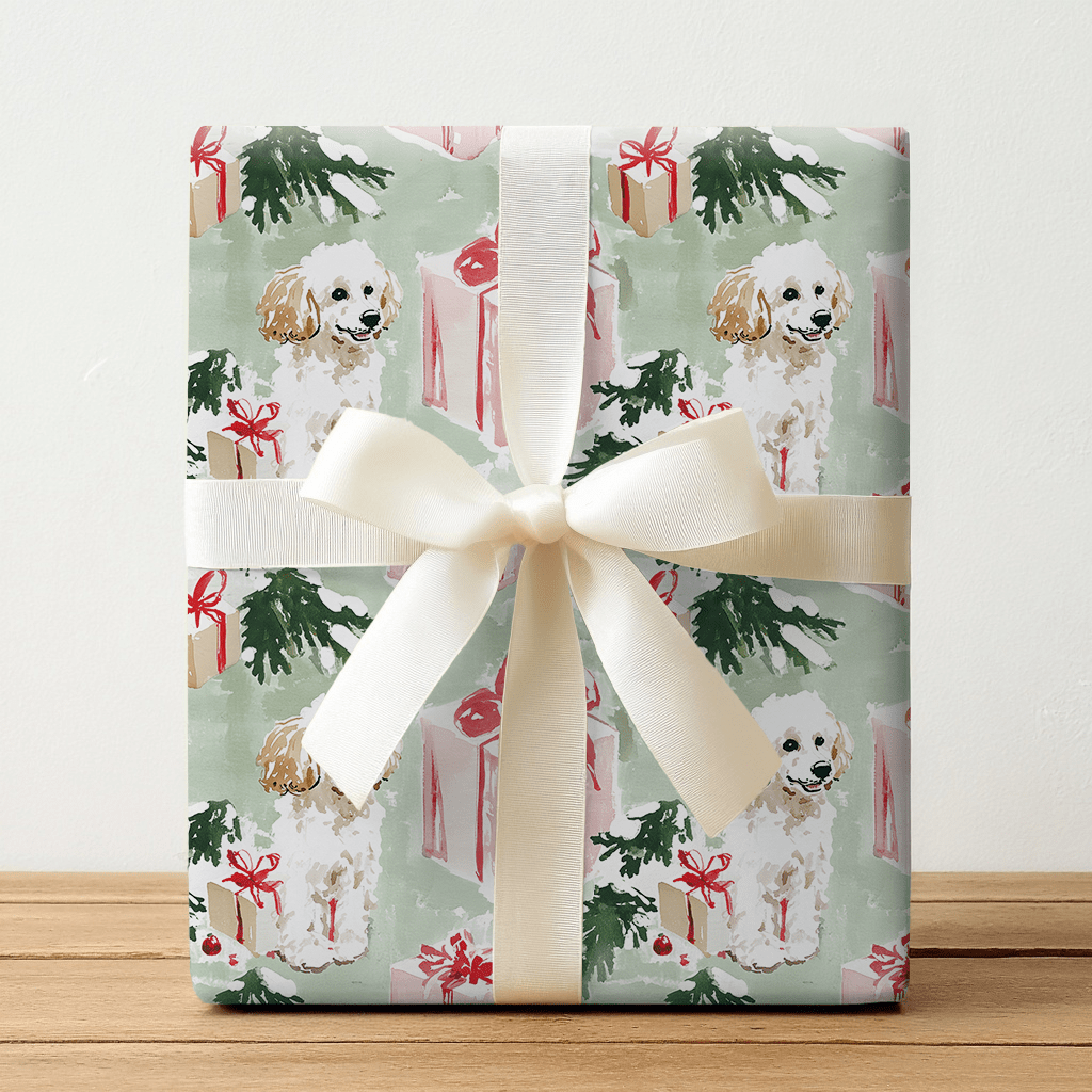 Mindi Poodle - Wrapping Paper - Lemon Park