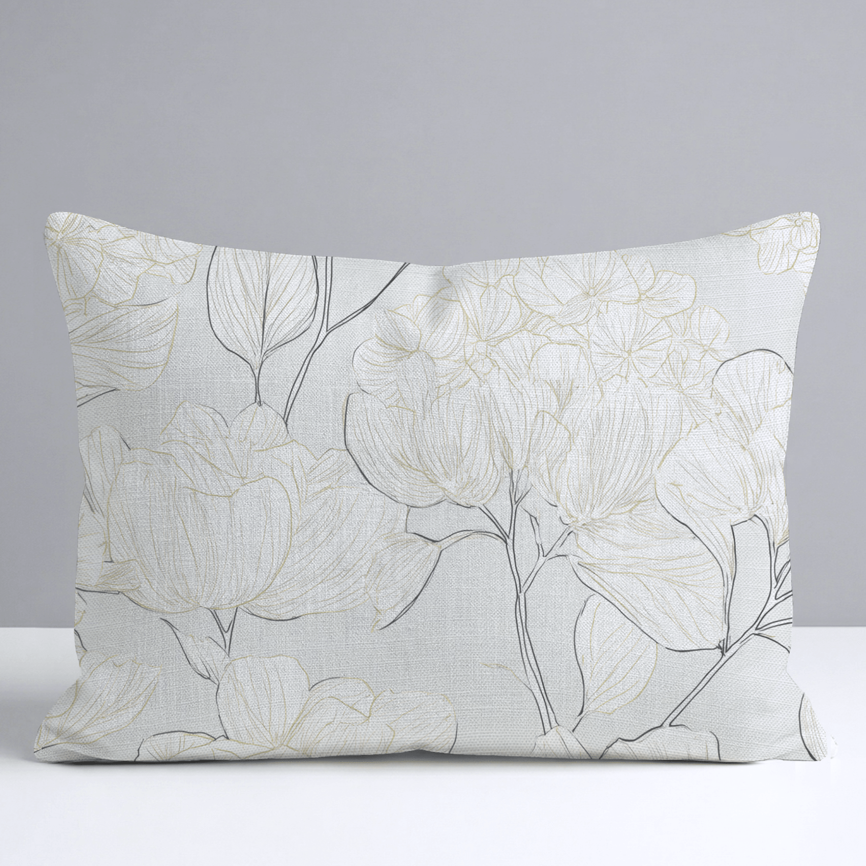 Mint Hydrangea Throw Pillow - Lemon Park
