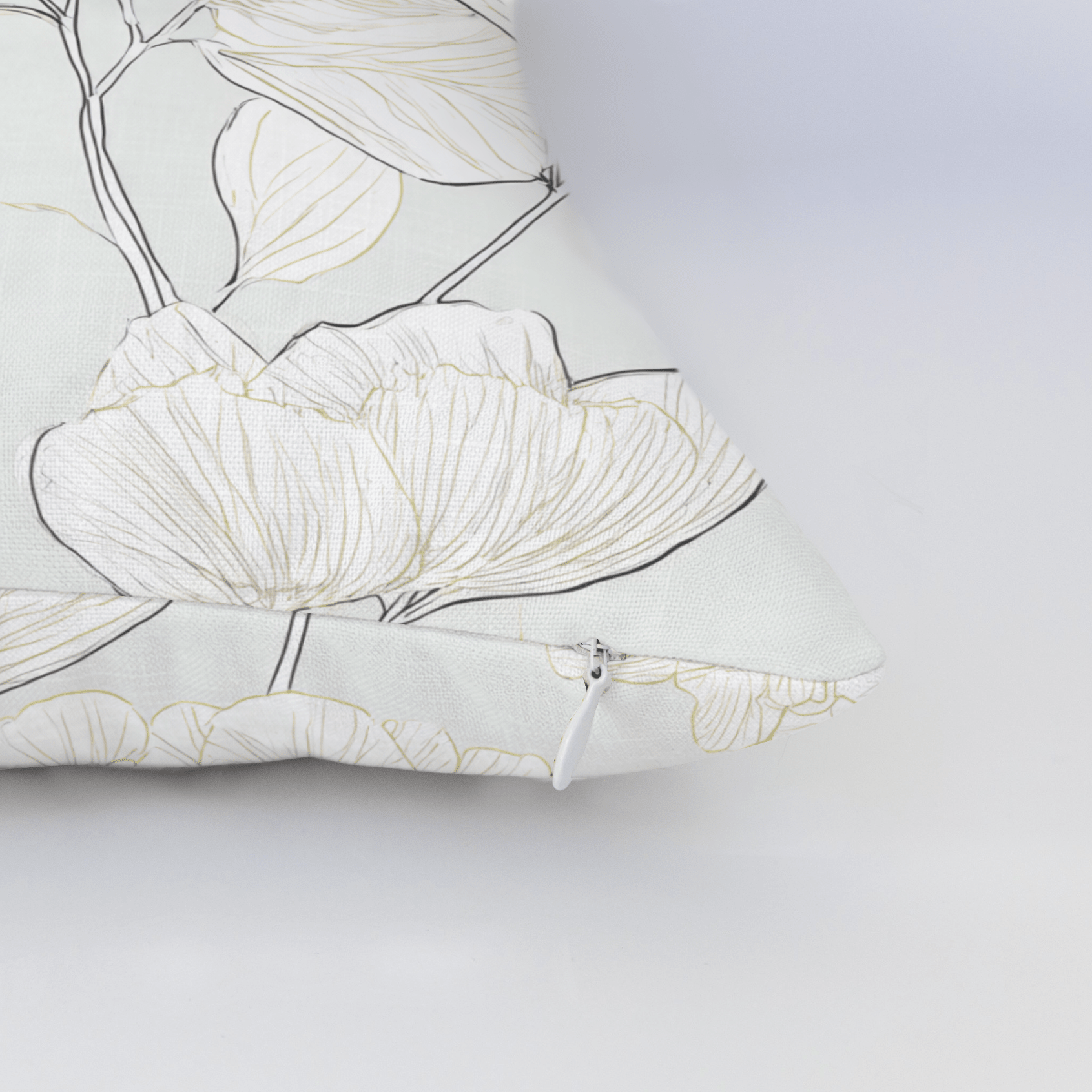 Mint Hydrangea Throw Pillow - Lemon Park